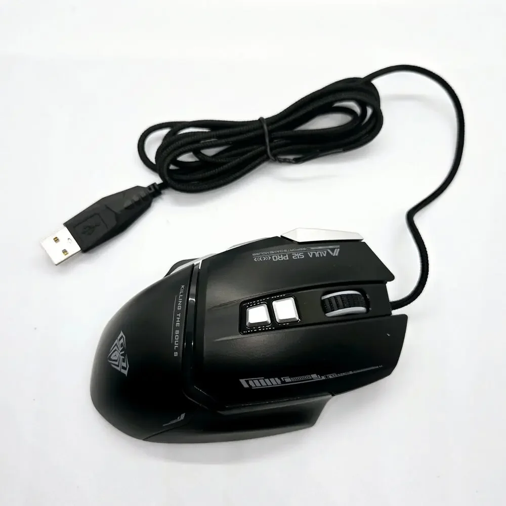 AULA MOUNTAIN S1Z PRO GAMING MOUSE – BLACK – NEW IN BOX – HIGH-PRECISION RGB
